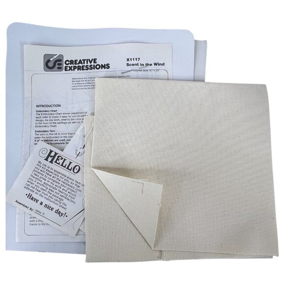 Vintage Creative Expressions Crewel Embroidery Kit Scent In The Wind Deer 1980 - Picture 5 of 7